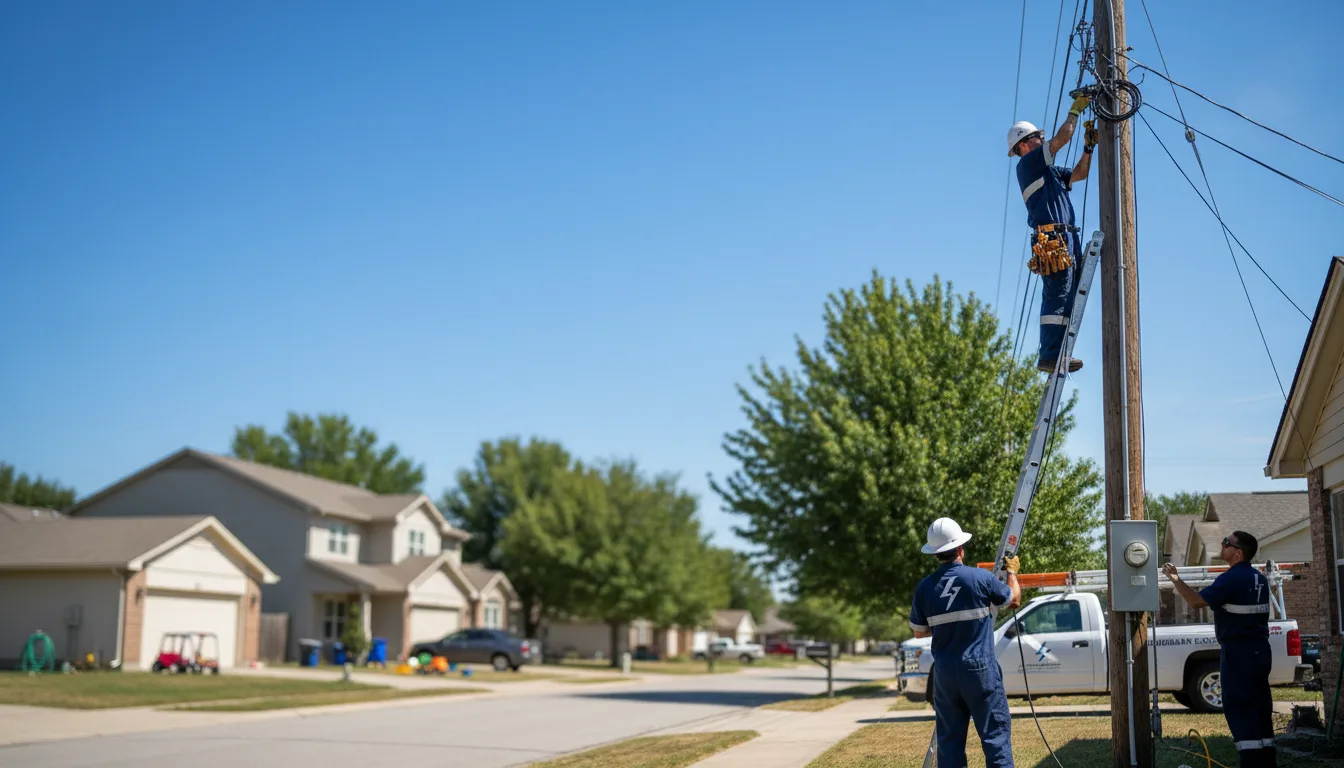Residential electrician providing installation services in Kent, IL